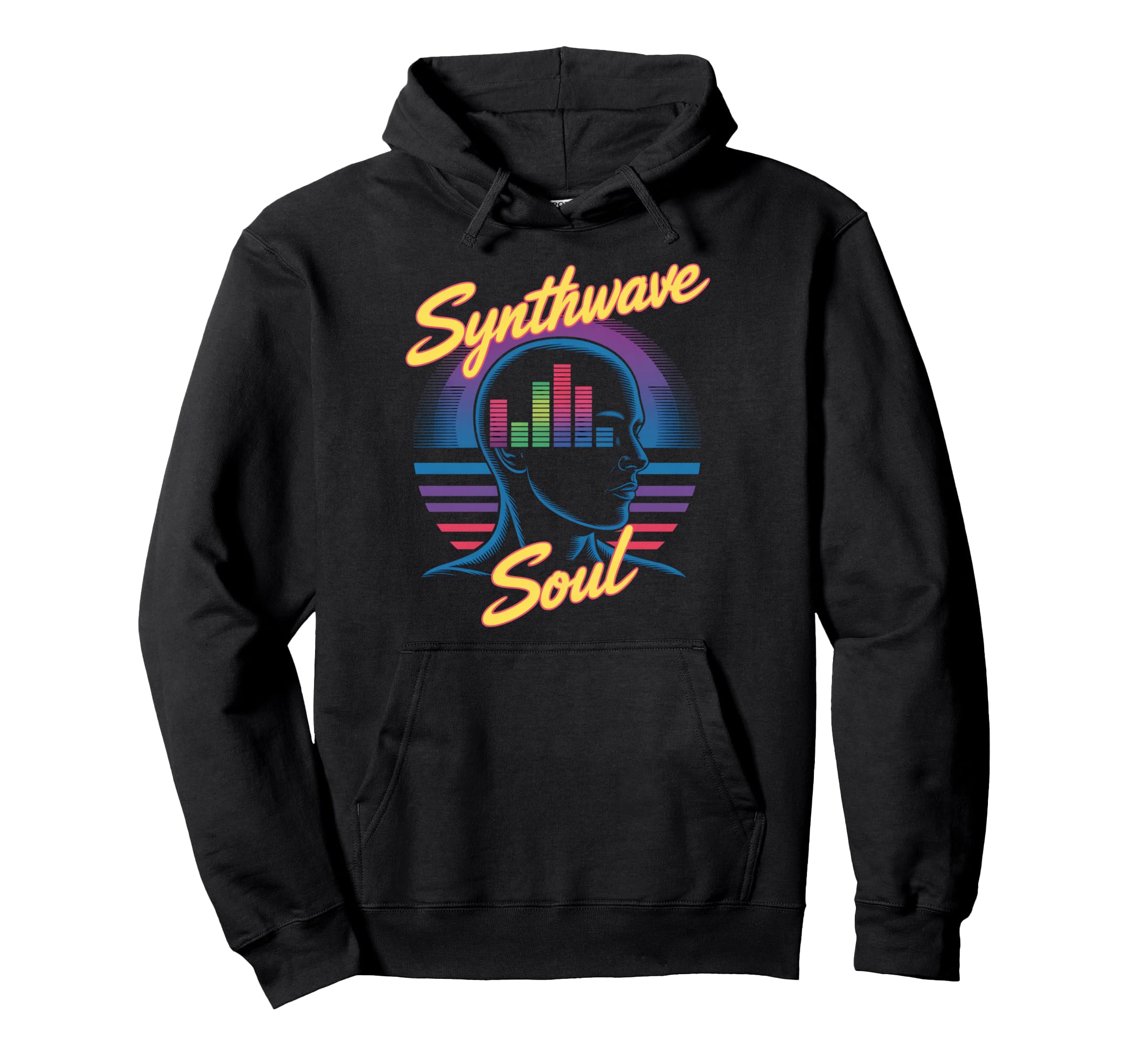 Synthwave Soul Wave Aesthetic Vaporwave Hoodie - Novelty Apparel Men Women - T-Shirt, Sweatshirt, Hoodie