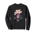 San Diego Sugar Skull Synthwave Sweatshirt - Minimalist Print Men Women - T-Shirt, Sweatshirt, Hoodie