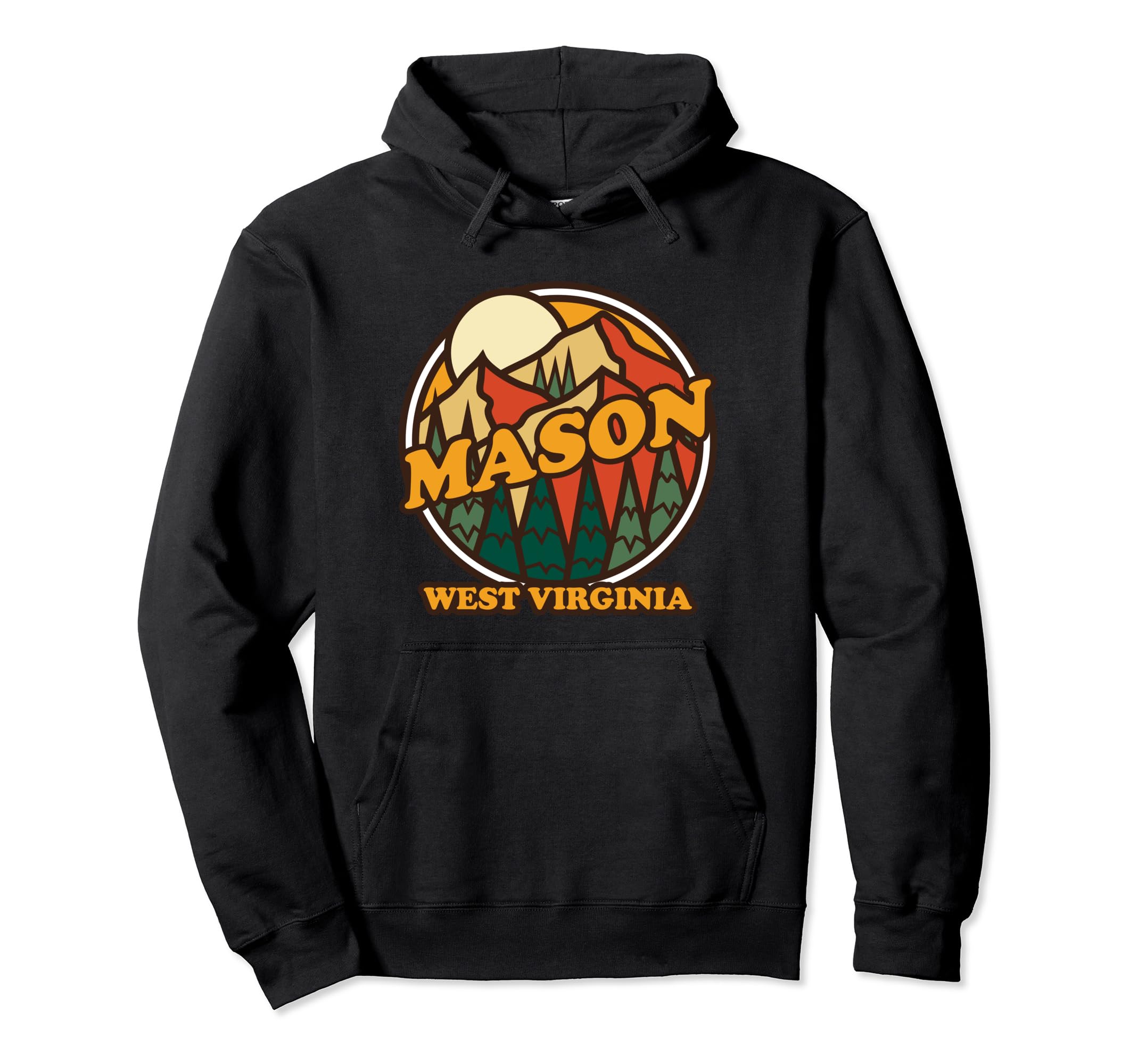 Mason West Virginia Mountain Hiking Hoodie - Aesthetic Graphic Men Women - T-Shirt, Sweatshirt, Hoodie
