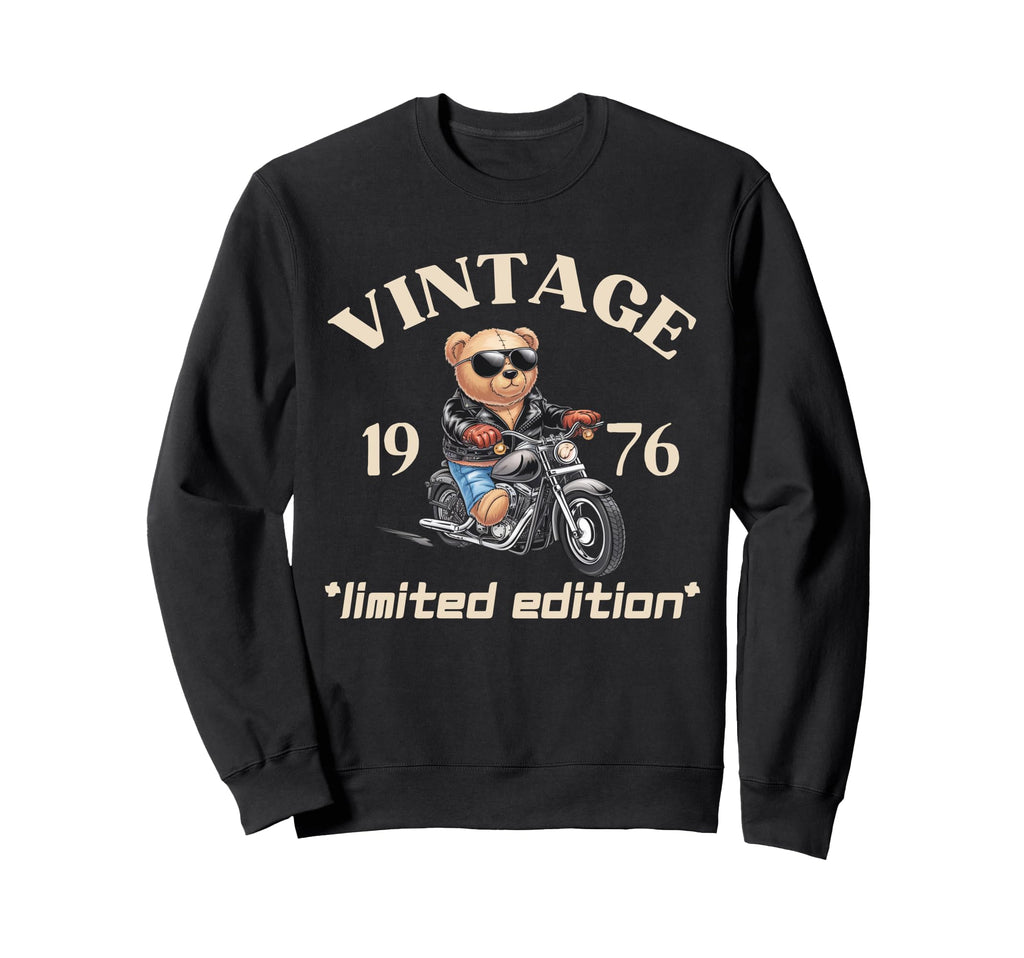Mens Motorcycle 49Th Birthday 1976 Sweatshirt - Minimalist Print Unisex - T-Shirt, Sweatshirt, Hoodie