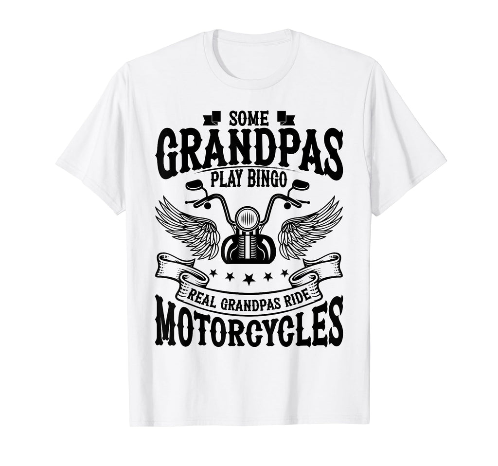 Biker Grandpa Funny Motorcycle Rider T-Shirt - Unique Graphic Men Women - T-Shirt, Sweatshirt, Hoodie