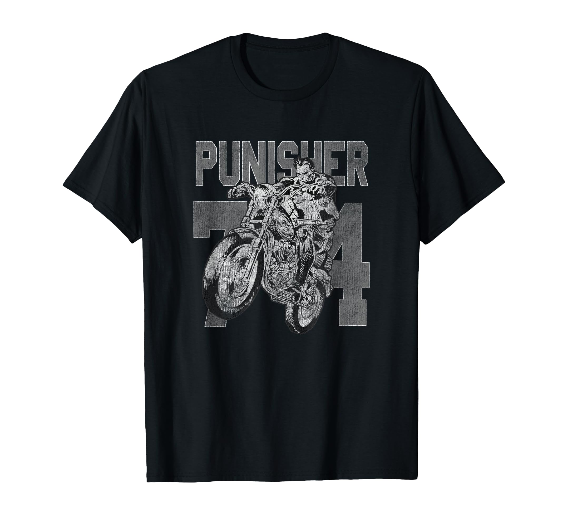 Marvel Punisher 74 Frank Riding T-Shirt - Aesthetic Graphic Men Women - T-Shirt, Sweatshirt, Hoodie