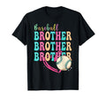 Baseball Brother Colorful Typography T-Shirt - Custom Art Print for Adults - T-Shirt, Sweatshirt, Hoodie
