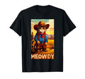 Meowdy Partner Funny Country Side Cat T-Shirt - Trendy Graphic for Adults - T-Shirt, Sweatshirt, Hoodie