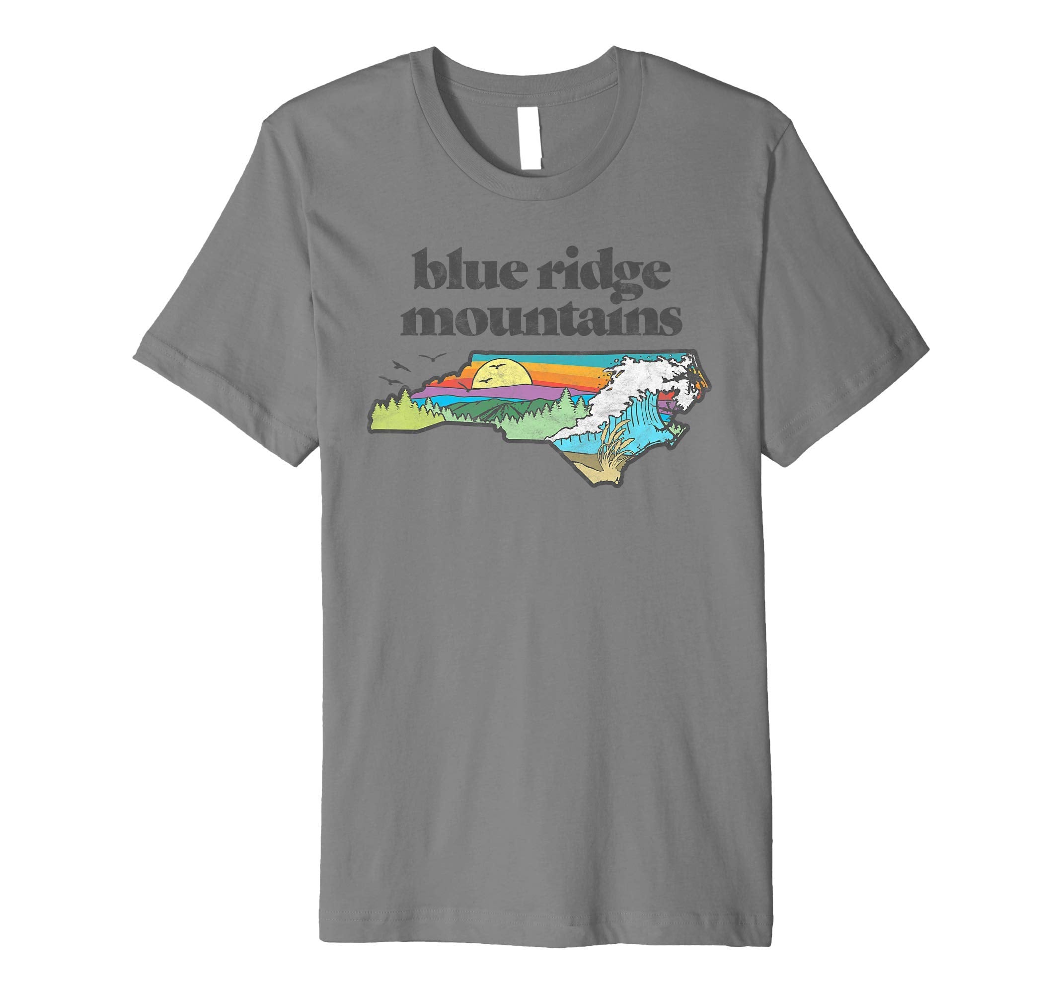 Blue Ridge Mountains North Carolina T-Shirt - Fun Novelty Design Men Women - T-Shirt, Sweatshirt, Hoodie