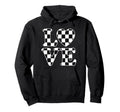 Checkered Flag Racing Car Racer Auto Hoodie - Novelty Apparel Unisex - T-Shirt, Sweatshirt, Hoodie