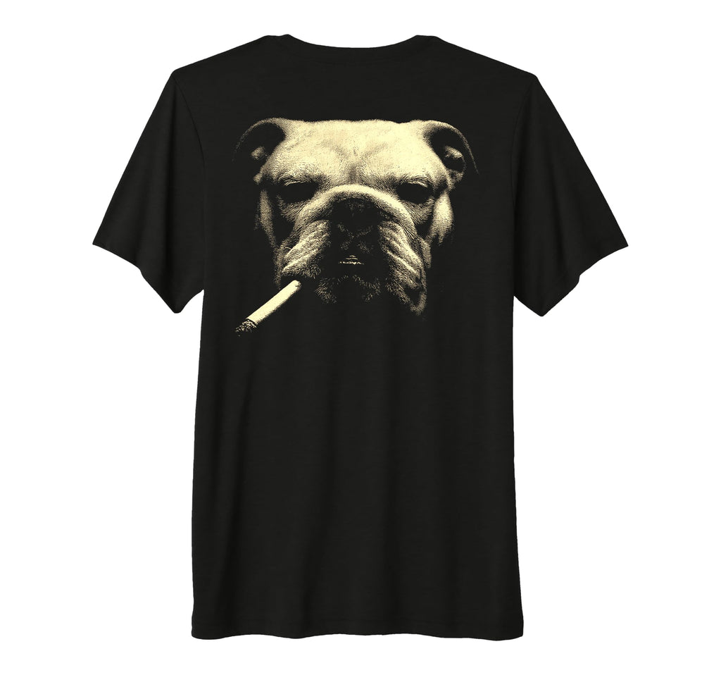 English Bulldog Smoking Cigarette T-Shirt - Streetwear Style Men Women - T-Shirt, Sweatshirt, Hoodie