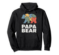 Autism Dad Papa Bear Autistic Child Hoodie - Graphic Print for Adults - T-Shirt, Sweatshirt, Hoodie