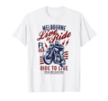 Melbourne Florida Usa Motorcycle Skull Rider T-Shirt - Graphic Print Unisex - T-Shirt, Sweatshirt, Hoodie