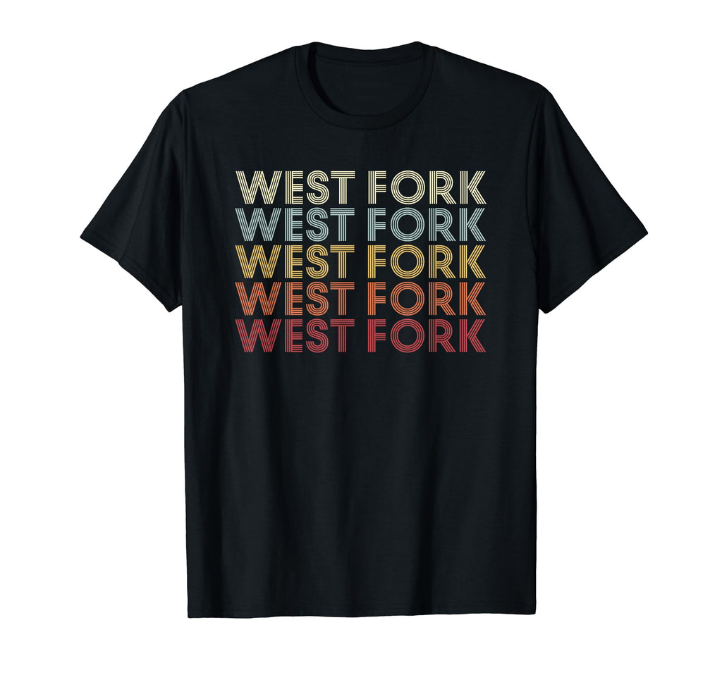 West Fork Arkansas West Fork Ar Text T-Shirt - Trendy Graphic for Adults - T-Shirt, Sweatshirt, Hoodie