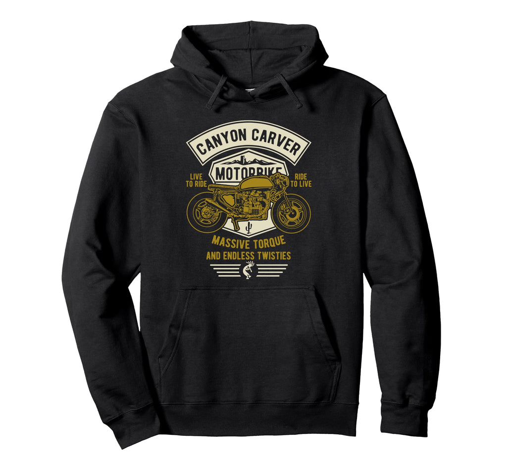 Canyon Carver Motorcycle Hoodie - Trendy Graphic for Adults - T-Shirt, Sweatshirt, Hoodie