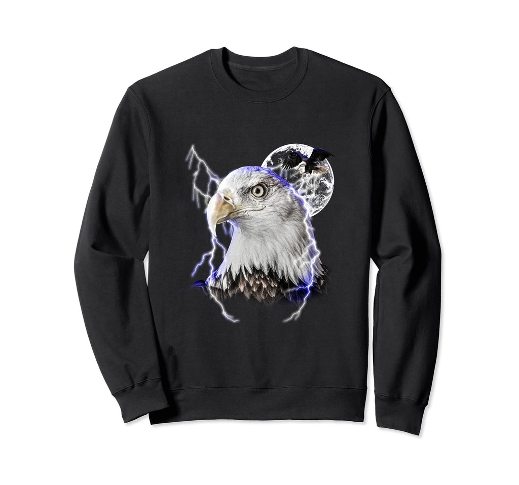 Eagle Flying Eagle Biker Motorcycle Sweatshirt - Aesthetic Graphic Unisex - T-Shirt, Sweatshirt, Hoodie