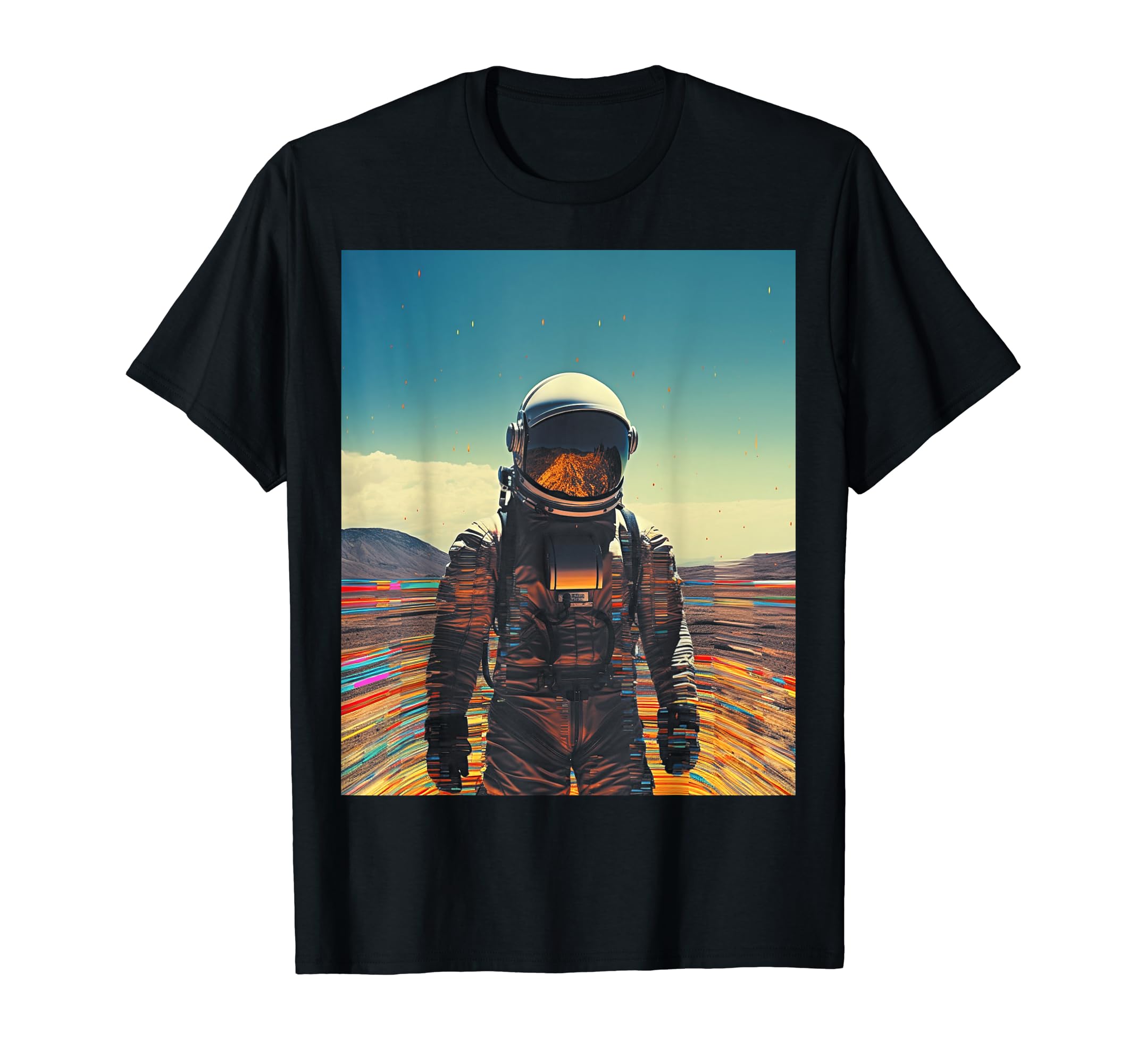 Synthwave Astronaut Cyberpunk 80S Sci Fi 55 T-Shirt - Trendy Graphic Unisex - T-Shirt, Sweatshirt, Hoodie