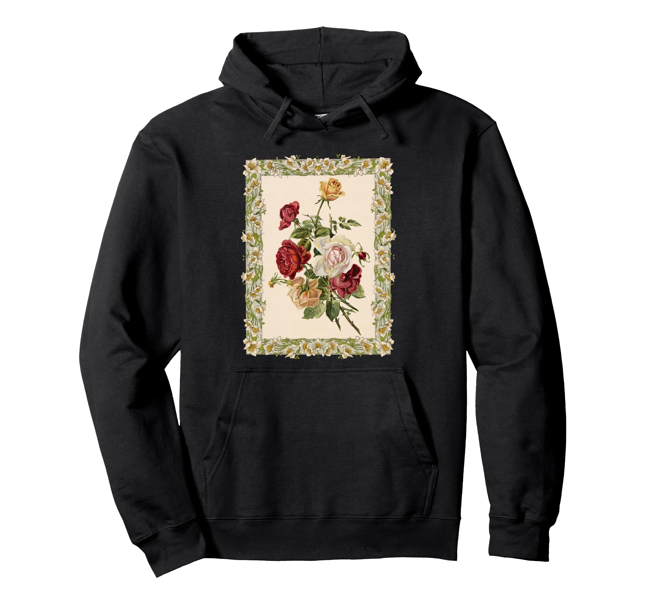 Framed Flowers Hoodie - Minimalist Print Unisex - T-Shirt, Sweatshirt, Hoodie