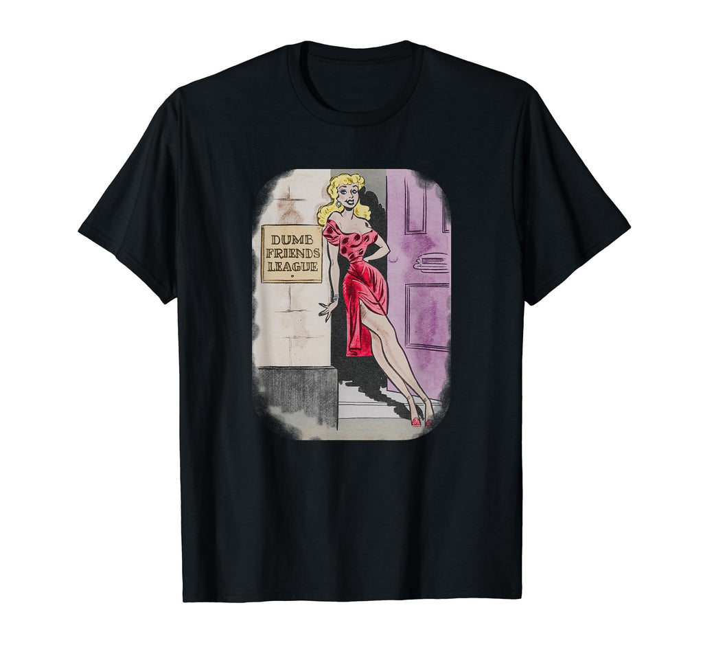 1950S Funny Comic Pin Up Gift T-Shirt - Minimalist Print Men Women - T-Shirt, Sweatshirt, Hoodie
