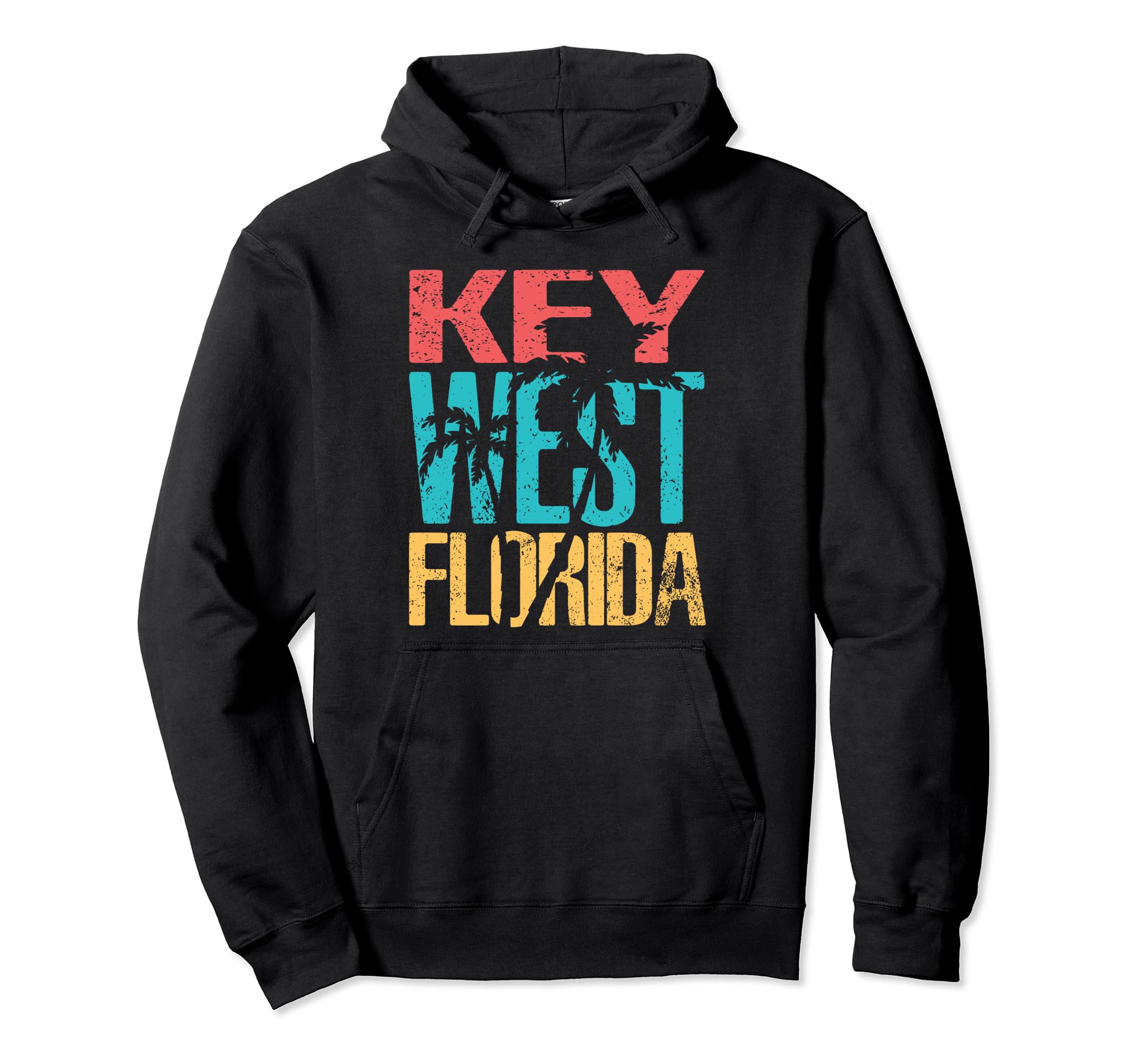 Key West Florida Beach Souvenir Gift Hoodie - Graphic Print Men Women - T-Shirt, Sweatshirt, Hoodie