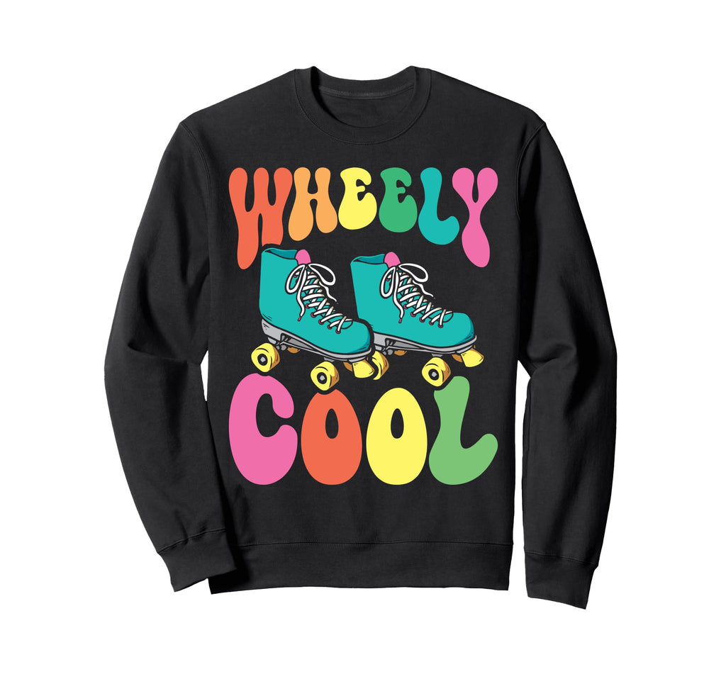 Roller Skating Skate 1970S Wheely Sweatshirt - Graphic Print Men Women - T-Shirt, Sweatshirt, Hoodie