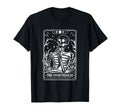 Overthinker Tarot Card Skeleton T-Shirt - Minimalist Print for Adults - T-Shirt, Sweatshirt, Hoodie