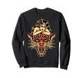 Pin Up X Tiger Traditional Tattoo Sweatshirt - Streetwear Style Unisex - T-Shirt, Sweatshirt, Hoodie