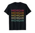 Michigan 70S 80S Throwback T-Shirt - Minimalist Print Unisex - T-Shirt, Sweatshirt, Hoodie