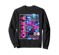Osaka City 80S Synthwave Bonsai Sweatshirt - Fun Novelty Design Unisex - T-Shirt, Sweatshirt, Hoodie