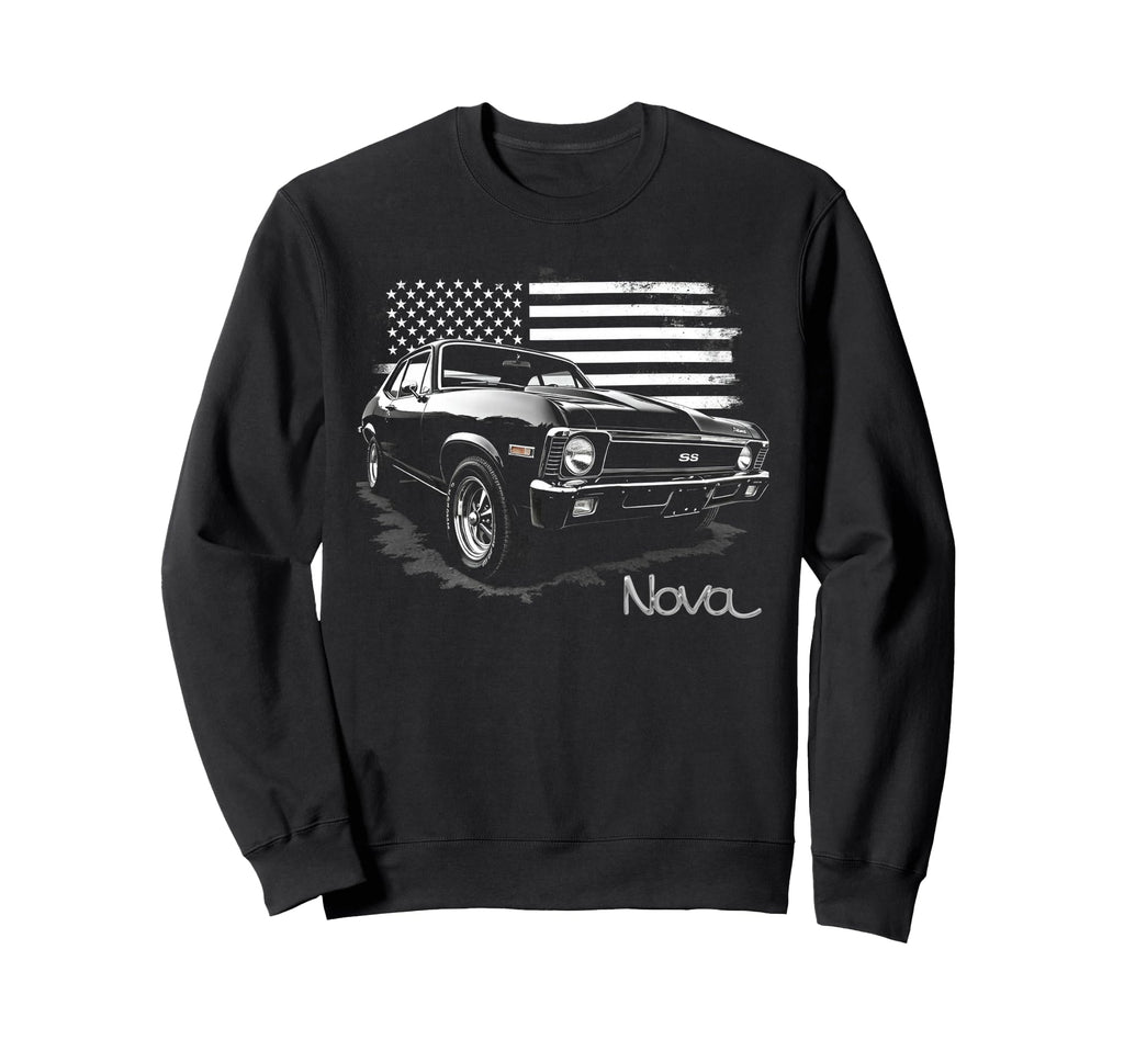 1968 1972 Nova Ss Old School Sweatshirt - Trendy Graphic Men Women - T-Shirt, Sweatshirt, Hoodie