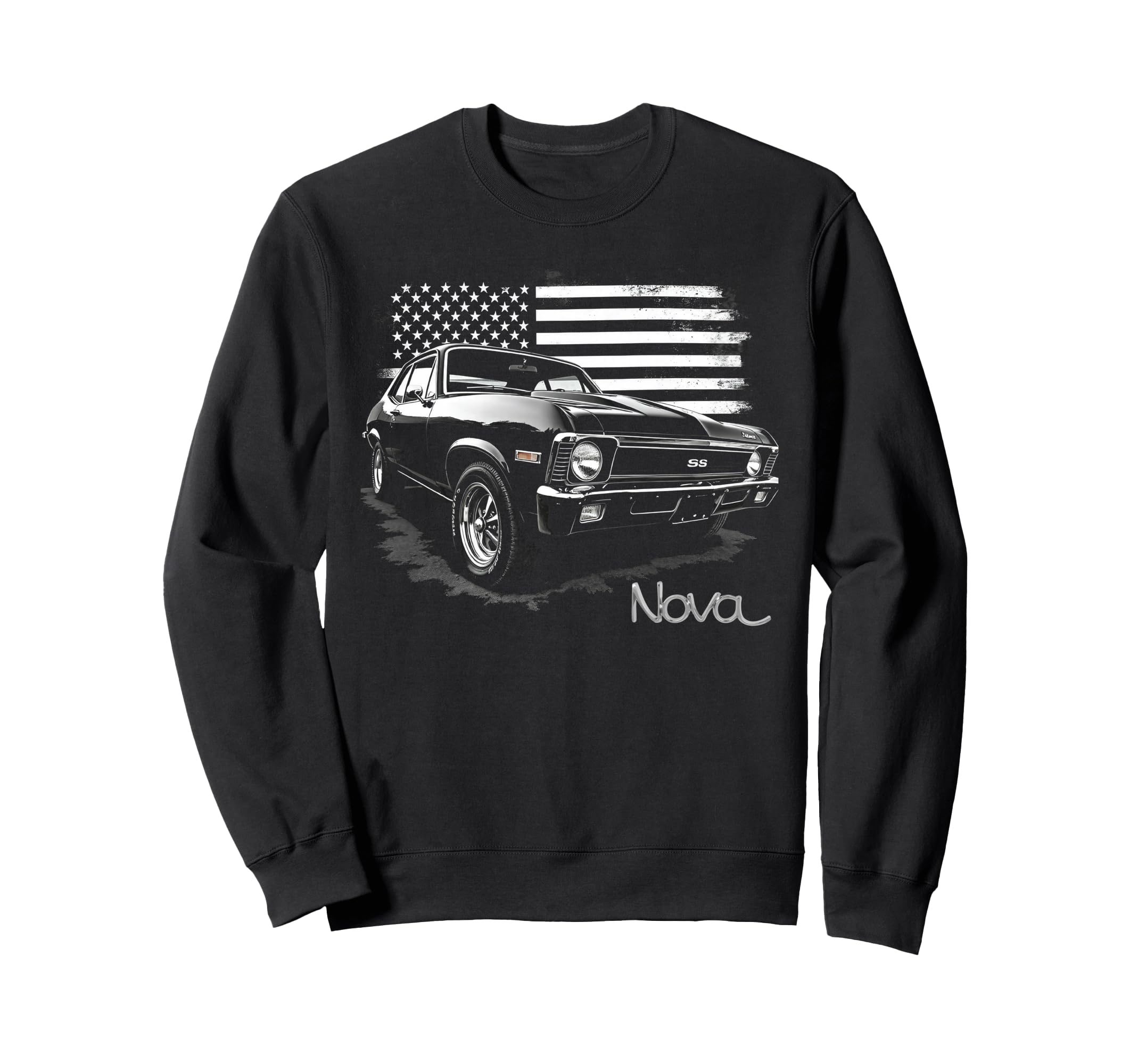 1968 1972 Nova Ss Old School Sweatshirt - Trendy Graphic Men Women - T-Shirt, Sweatshirt, Hoodie