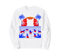 Vaporwave Cats Synthwave Sweatshirt - Casual Everyday Wear Men Women - T-Shirt, Sweatshirt, Hoodie