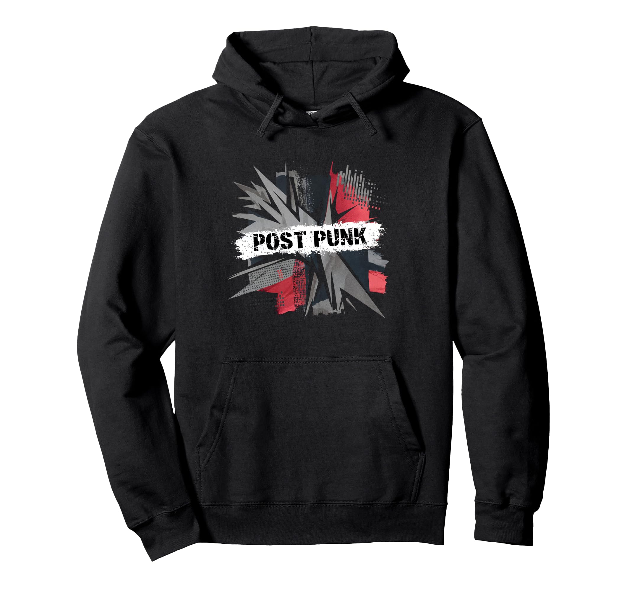 Bold Abstract Post Punk Music Art Hoodie - Casual Everyday Wear for Adults - T-Shirt, Sweatshirt, Hoodie