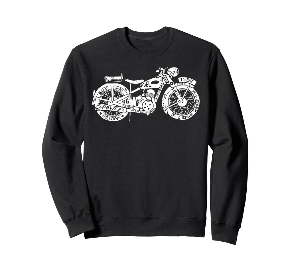 Motorcycling Biker Motorcycle Ride Sweatshirt - Trendy Graphic for Adults - T-Shirt, Sweatshirt, Hoodie
