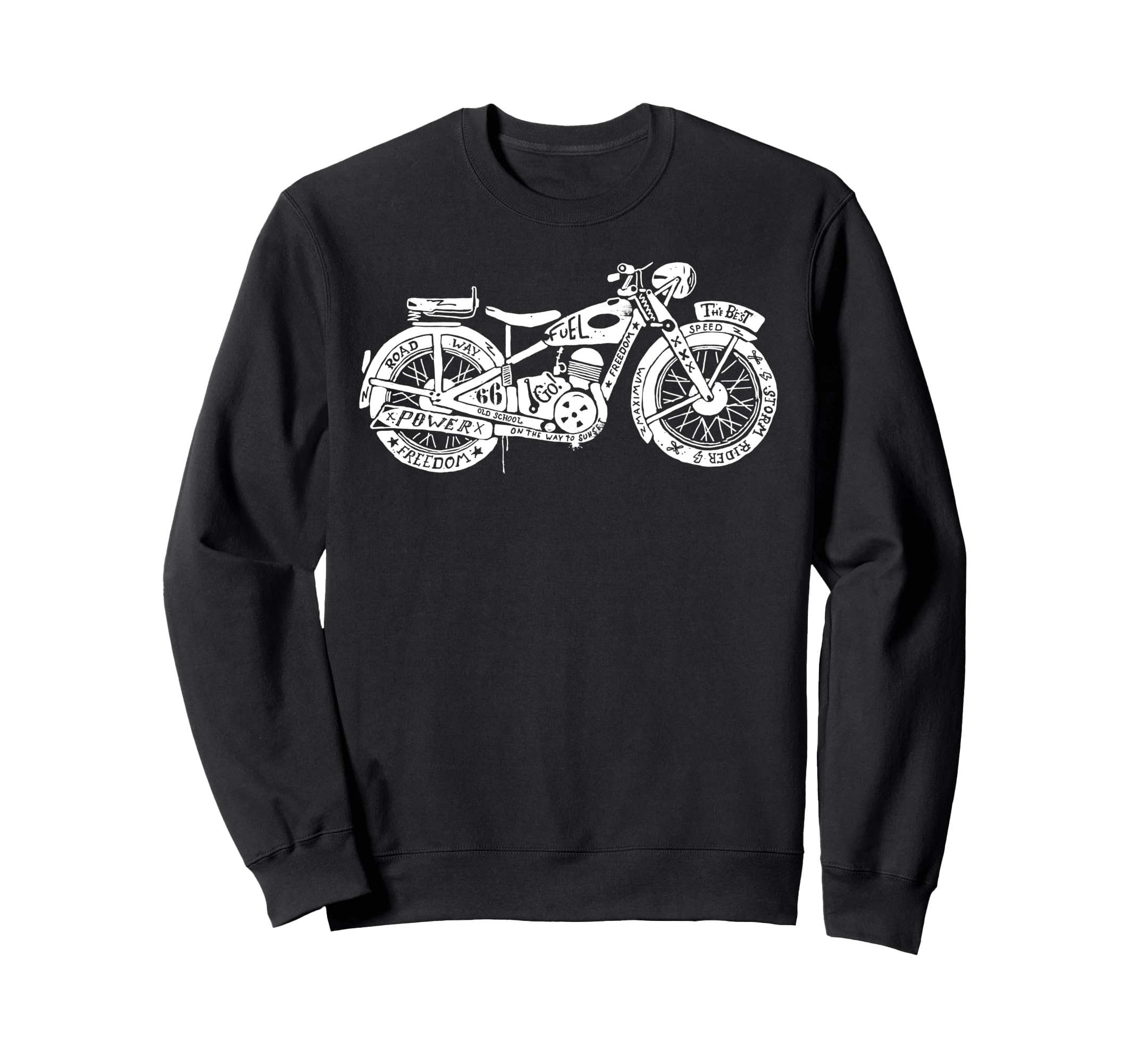 Motorcycling Biker Motorcycle Ride Sweatshirt - Trendy Graphic for Adults - T-Shirt, Sweatshirt, Hoodie