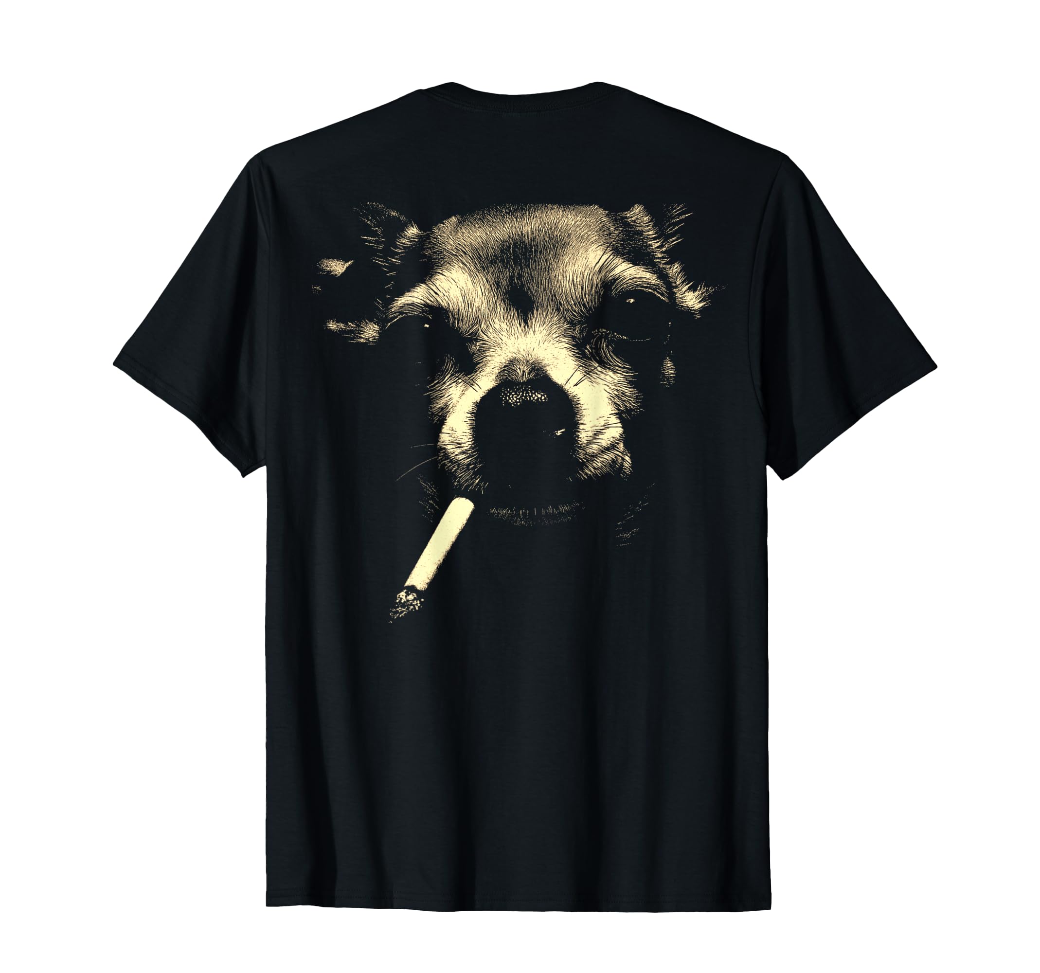 Chihuahua Smoking Cigarette Grunge Meme T-Shirt - Unique Graphic Unisex - T-Shirt, Sweatshirt, Hoodie