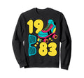 1983 Roller Rink 80S Night Nostalgia Sweatshirt - Trendy Graphic Men Women - T-Shirt, Sweatshirt, Hoodie