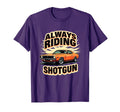 Always Riding Shotgun Car Enthusiast T-Shirt - Unique Graphic for Adults - T-Shirt, Sweatshirt, Hoodie