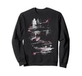 Black And White Urban Night Sweatshirt - Minimalist Print Men Women - T-Shirt, Sweatshirt, Hoodie