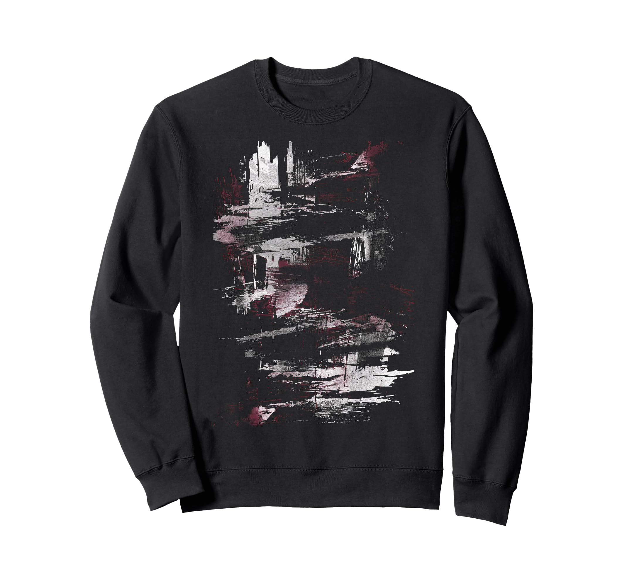 Black And White Urban Night Sweatshirt - Minimalist Print Men Women - T-Shirt, Sweatshirt, Hoodie