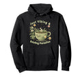 Funny Wellness Vibes Aesthetic Tea Hoodie - Minimalist Print Men Women - T-Shirt, Sweatshirt, Hoodie