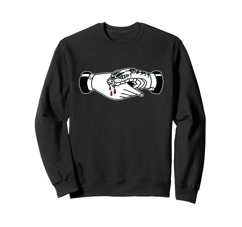 Snakebite Traditional Tattoo Flash Sweatshirt - Graphic Print for Adults - T-Shirt, Sweatshirt, Hoodie