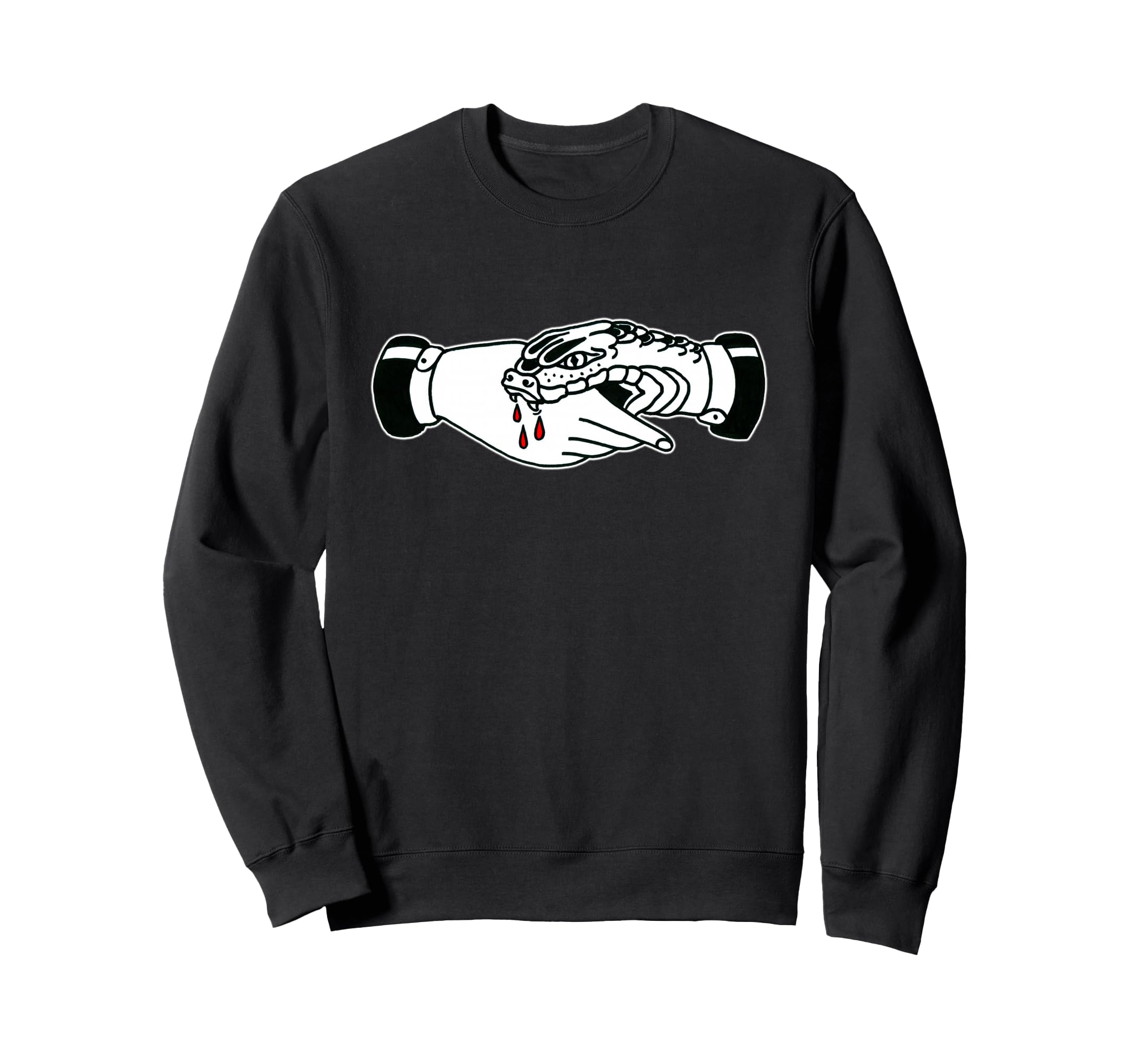 Snakebite Traditional Tattoo Flash Sweatshirt - Graphic Print for Adults - T-Shirt, Sweatshirt, Hoodie