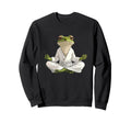 Zen Frog Meditation Art Yoga And Sweatshirt - Trendy Graphic Unisex - T-Shirt, Sweatshirt, Hoodie