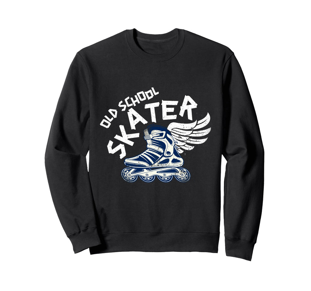 Old School Skater Winged Roller Sweatshirt - Unique Graphic for Adults - T-Shirt, Sweatshirt, Hoodie