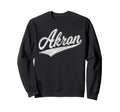 Akron Ohio Varsity Script Sports Sweatshirt - Novelty Apparel for Adults - T-Shirt, Sweatshirt, Hoodie