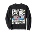 Brain Wont Shut Off Pajama Sleepwear Sweatshirt - Graphic Print Unisex - T-Shirt, Sweatshirt, Hoodie