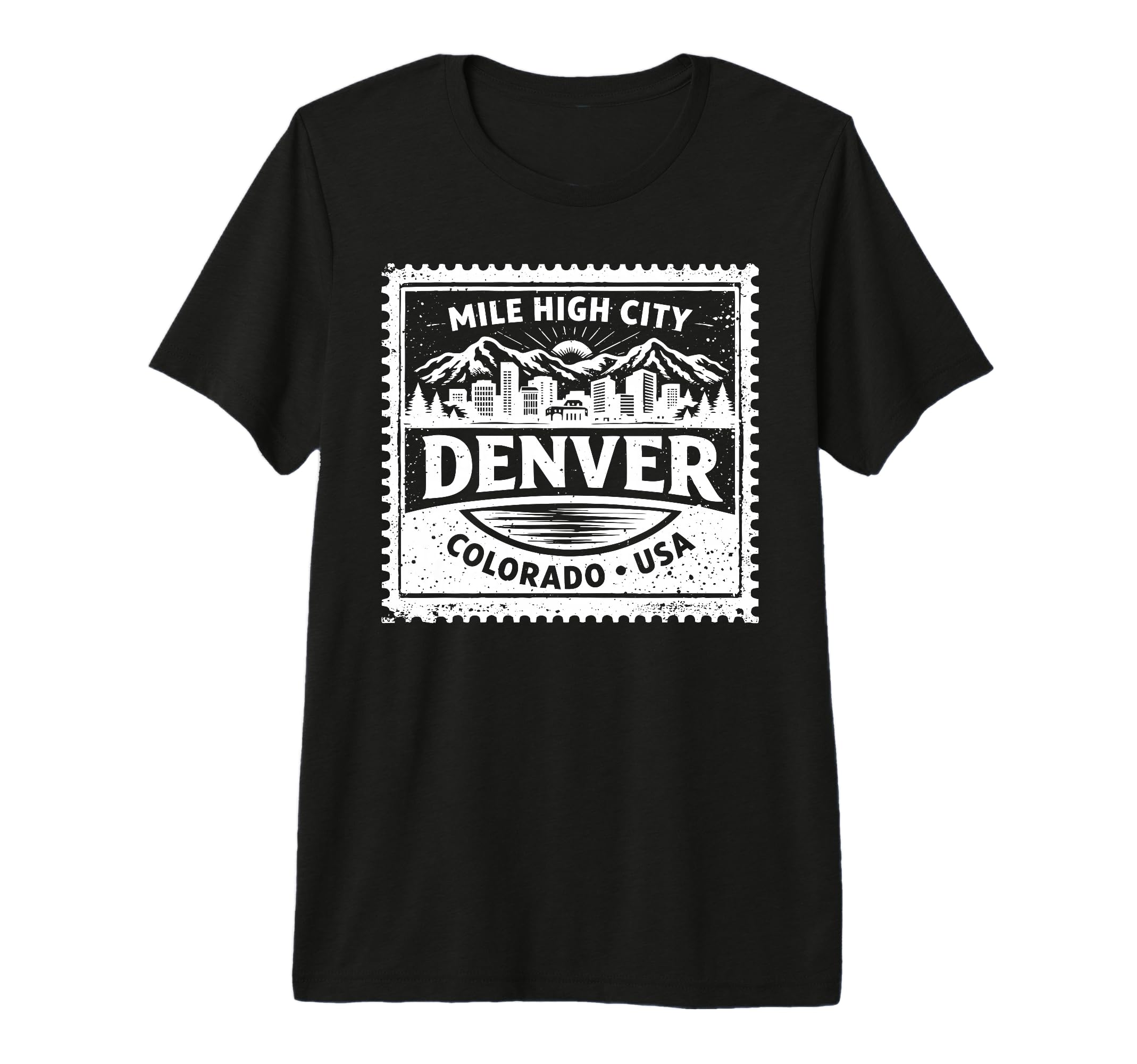 Denver Colorado Usa Travel Stamp T-Shirt - Streetwear Style Men Women - T-Shirt, Sweatshirt, Hoodie