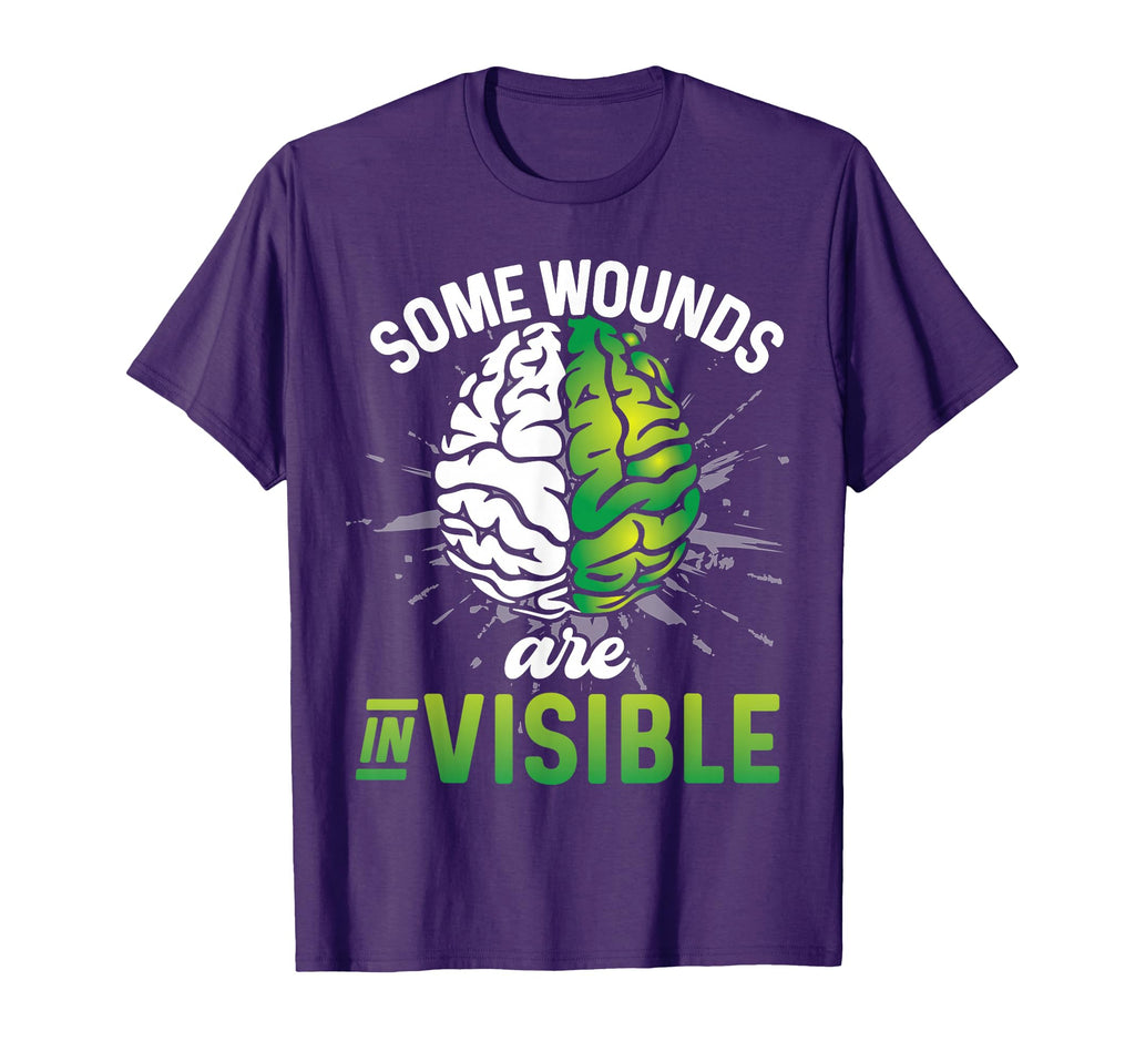 Some Wounds Are Invisible Mental Health T-Shirt - Graphic Print Men Women - T-Shirt, Sweatshirt, Hoodie