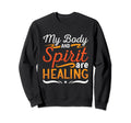My Body And Spirit Coffee Anxiety Sweatshirt - Unique Graphic Unisex - T-Shirt, Sweatshirt, Hoodie