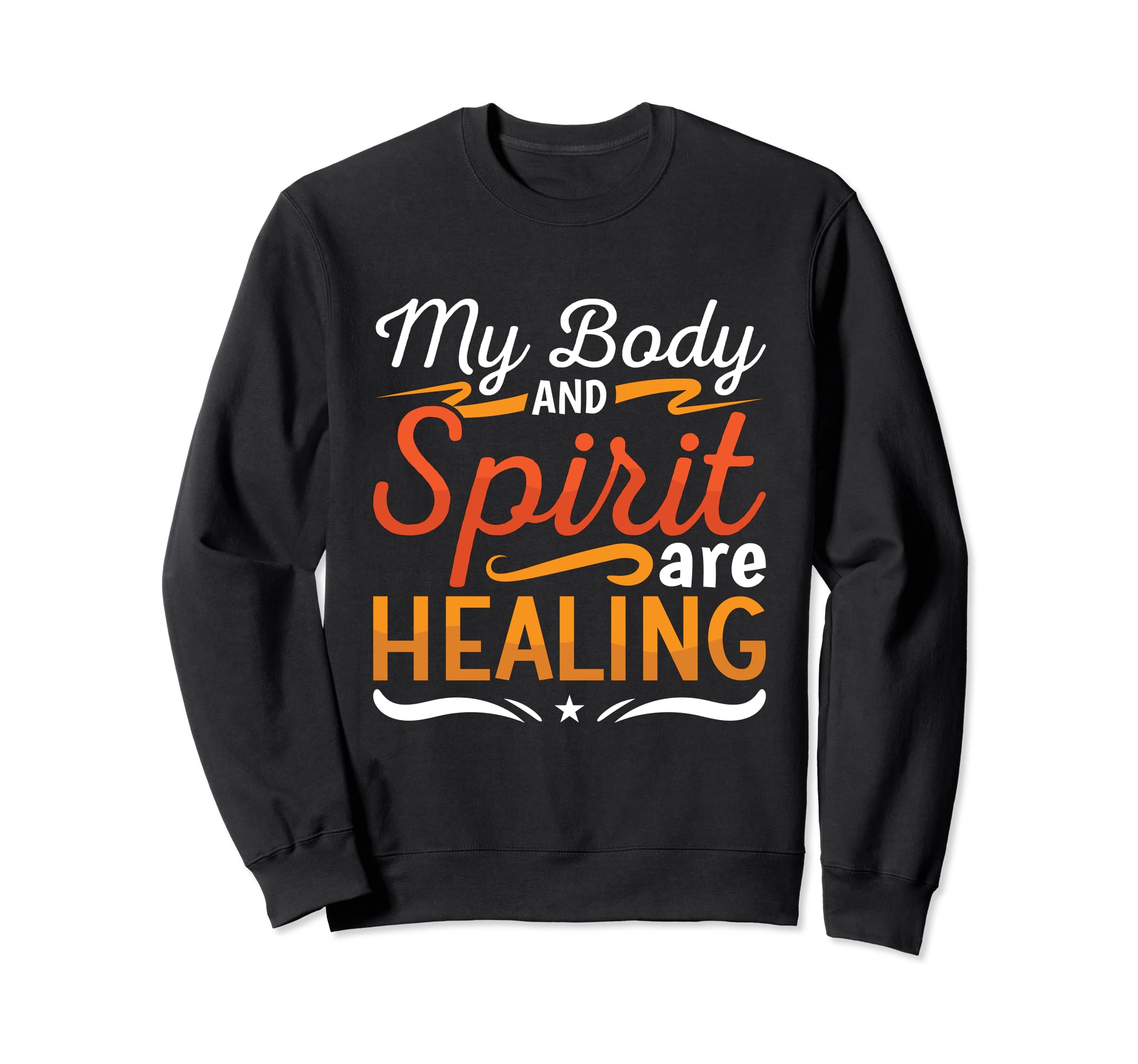 My Body And Spirit Coffee Anxiety Sweatshirt - Unique Graphic Unisex - T-Shirt, Sweatshirt, Hoodie