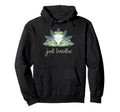 Funny Yoga Frog Lotus Pose Just Breathe Hoodie - Novelty Apparel Men Women - T-Shirt, Sweatshirt, Hoodie