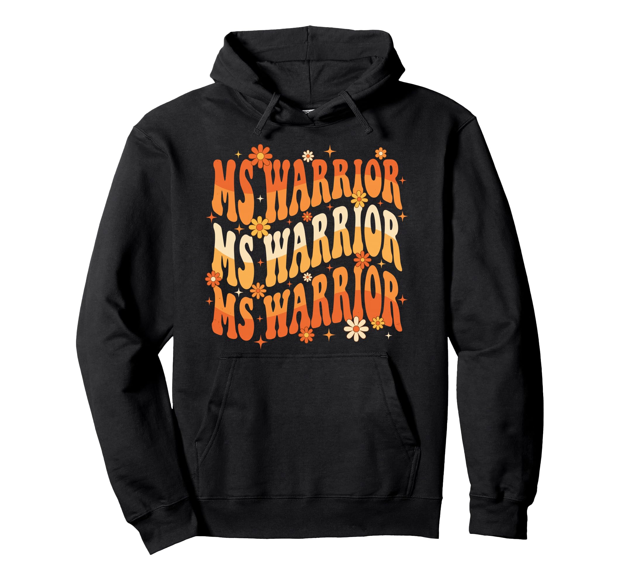 Wavy Ms Warrior Multiple Sclerosis Hoodie - Novelty Apparel for Adults - T-Shirt, Sweatshirt, Hoodie