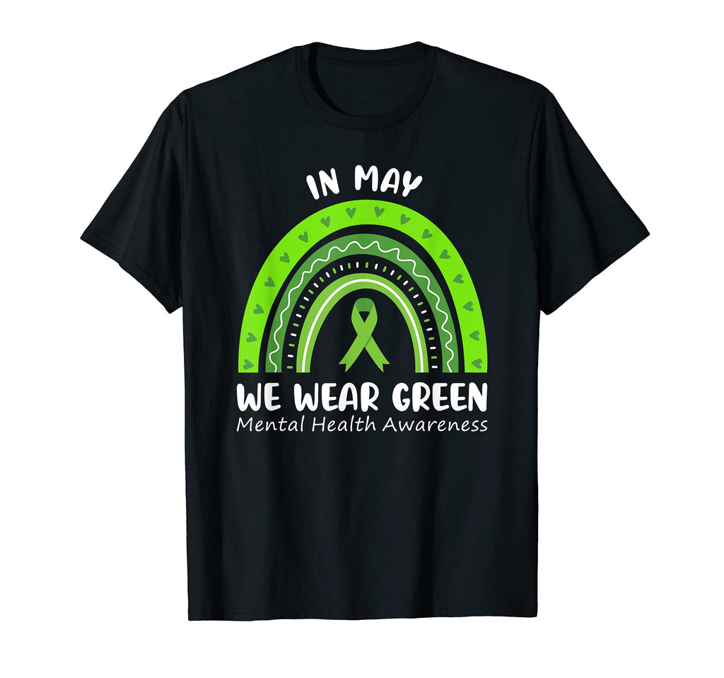 May We Wear Green Mental Health T-Shirt - Aesthetic Graphic Men Women - T-Shirt, Sweatshirt, Hoodie